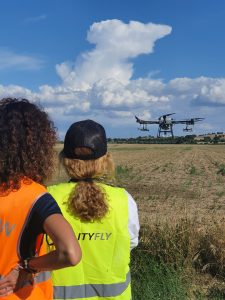 Simulación de vuelo con dron agrícola en el Curso Piloto Aplicador de Fitosanitarios