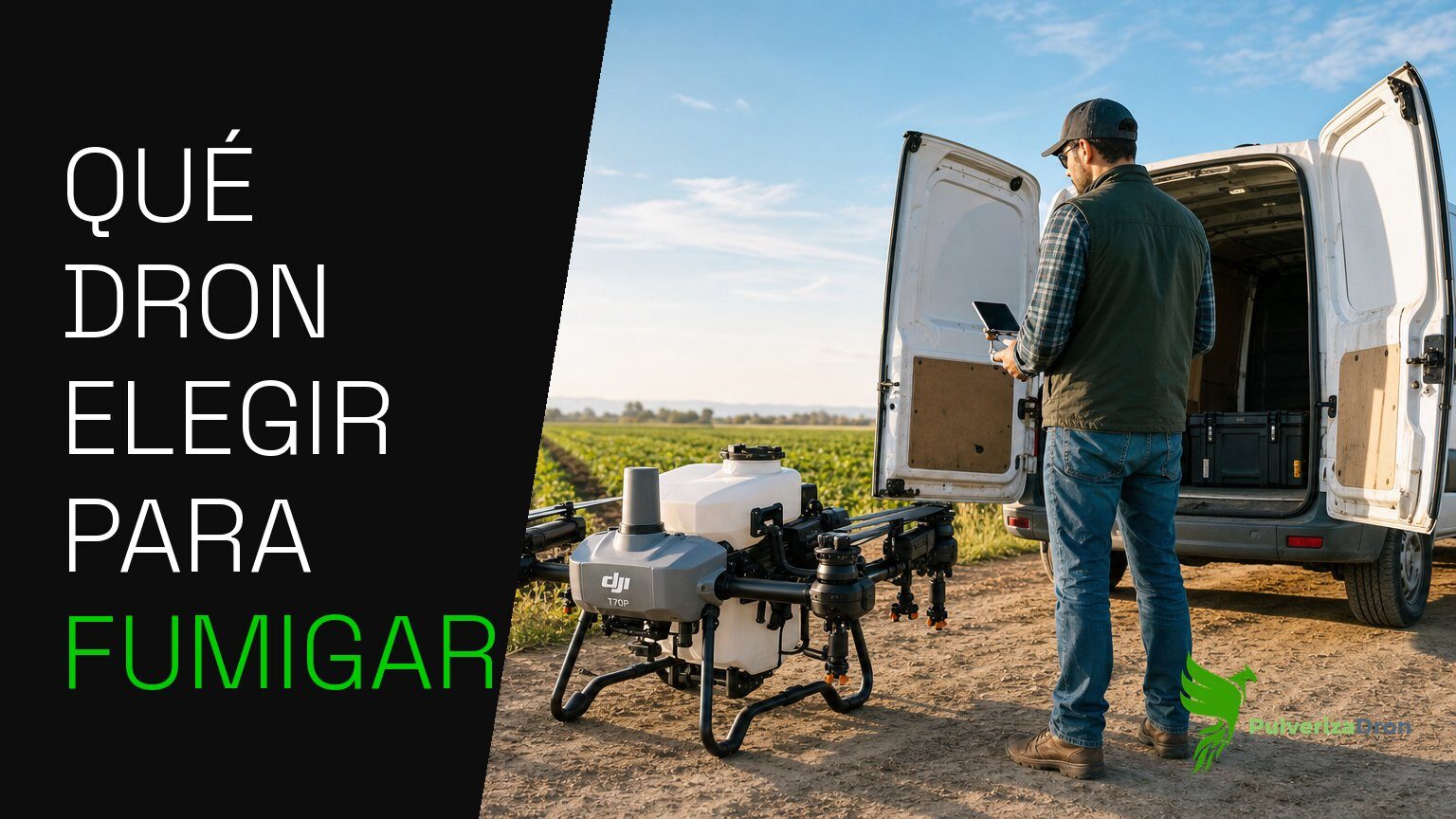 Dron para fumigar cultivos: qué DJI Agras elegir, normativa y rendimiento frente al tractor
