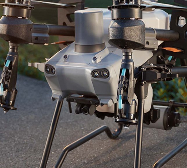 Cuerpo y tanque del dron agrícola DJI Agras T25
